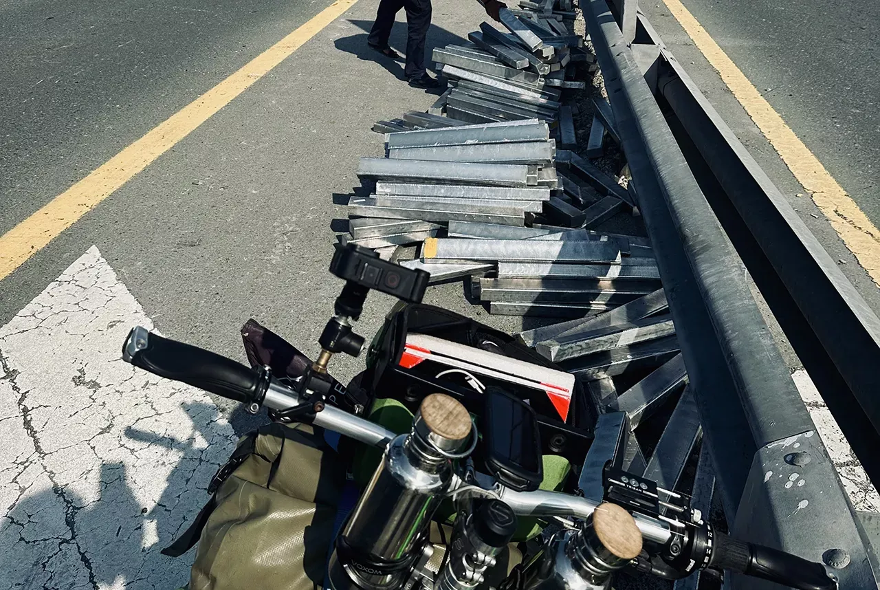 Michael Evertz mit Fahrrad